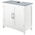 Pedestal Sink Storage Cabinet, Under Sink Cabinet with Double Doors, White-AS T575-S0671266679