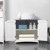 Pedestal Sink Storage Cabinet, Under Sink Cabinet with Double Doors, White-AS T575-S0671266679