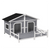 Dog House- Gray, White T575-S0671365254