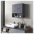 Bathroom Cabinet/Wall Cabinet-Gray T575-S0671382236