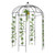 207*207*270cm Courtyard Wrought Iron Gazebo Iron Arch Black T575-S0671266611