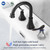 2-Handle 8 inch Widespread Bathroom Sink Faucet Oil Rubbed Bronze Lavatory Faucet 3 Hole 360?° Swiv T575-S0671298022