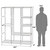 71" Portable Closet Wardrobe Clothes Rack Storage Organizer with Shelf Gray T575-S0671295503