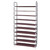 Simple Assembly 10 Tiers Non-woven Fabric Shoe Rack with Handle Dark Brown T575-S0671271288