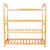 Concise 12-Batten 4 Tiers Bamboo Shoe Rack Wood Color T575-S0671281818