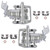 2PCS Rear Brake Calipers w/ Bracket FRC12163 FRC12164 for Acura TSX, Honda Accord 19-B3358 19-B3359 T575-S0671426837