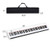 88-Key Portable Full-Size Semi-weighted Digital Piano Keyboard-White - Color: White D681-MU10068WH