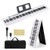 88 Key Foldable Electric Keyboard Piano with Wireless MIDI and Dual Speakers-Black B593-MU10117US