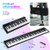 88 Key Foldable Electric Keyboard Piano with Wireless MIDI and Dual Speakers-Black - Color: Black D681-MU10117US-BK
