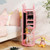 Free-Standing Full Length Mirror Kids Jewelry Armoire Cabinet-Pink - Color: Pink D681-HY10315PI