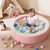 Detachable Foam Ball Pit with 50 Colorful Ocean Balls-Pink - Color: Pink D681-FH10127PI
