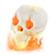 Halloween Fire Pit Skull Halloween Decoration-Beige - Color: Beige D681-NP10687BE