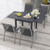 Outdoor Dining Table Set with Extendable Aluminum Table and 4 Stackable Chairs D681-NP11692GR+NP11384DK-4