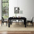 63 Inch Rectangular Modern Dining Kitchen Table for 6 People-Black - Color: Black D681-KC55456DK
