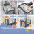 Multi-Functional Baby Playpen with Mattress and Removable Changing Table-Gray - Color: Gray D681-BE10021GR