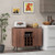 Mid-century Modern Buffet Sideboard Server Cabinet with 9-Bottle Wine Rack-Walnut - Color: Walnut D681-JV11158WT