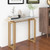 43.5 Inch Console Table with Heavy-duty Metal Frame-Golden - Color: Golden D681-JV10991GD