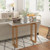 43.5 Inch Console Table with Heavy-duty Metal Frame-Golden - Color: Golden D681-JV10991GD