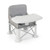 Portable Baby Booster Seat with Straps and Double Tray-Gray - Color: Gray D681-AD10024GR