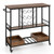 3 Tiers Bar Cart on Wheels with Glass Racks-Rustic Brown - Color: Rustic Brown D681-JV11558CF