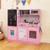 Toddler Pretend Play Kitchen for Boys and Girls 3-6 Years Old-Pink - Color: Pink D681-TP10126PI