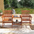 2-Seater Outdoor Patio Furniture Set with 1.57 Inch Umbrella Hole - Color: Natural D681-OP71355