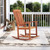 Outdoor Rocking Chair Solid Wood High Back Rocker with Slatted Seat - Color: Natural D681-OP71361