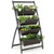 4-Tier Vertical Raised Garden Bed with 4 Containers and Drainage Holes-S - Color: Black - Size: S D681-GT3901