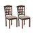 Set of 2 Wood Kitchen Chairs with Faux Leather Upholstered Seat-Coffee - Color: Coffee D681-KC56743OK