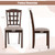 Set of 2 Wood Kitchen Chairs with Faux Leather Upholstered Seat-Coffee - Color: Coffee D681-KC56743OK