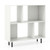 Open Shelf Bookcase with 4 Compartments-White - Color: White D681-JV12172WH