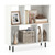 Open Shelf Bookcase with 4 Compartments-White - Color: White D681-JV12172WH