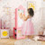 3-in-1 Freestanding Kids Jewelry Cabinet Armoire with Full Length Mirror-Pink - Color: Pink D681-HY10316PI