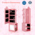 3-in-1 Freestanding Kids Jewelry Cabinet Armoire with Full Length Mirror-Pink - Color: Pink D681-HY10316PI