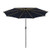 10 Feet Patio Umbrella with 112 Solar Lights and Crank Handle-Navy - Color: Navy - Size: 10 ft D681-NP10823NY