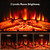 18/23 Inch Electric Fireplace Inserted with Adjustable LED Flame-23 inches - Color: Black - Size: 2 D681-FP10194US-BK