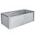 6 x 3 x 2 Feet Metal Rectangular Raised Garden Bed with Open Bottom Design-Silver - Color: Silver D681-GT3769