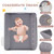 Portable Baby Changing Table with 3-Level Adjustable Height-Gray - Color: Gray D681-AC10031GR