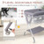Portable Baby Changing Table with 3-Level Adjustable Height-Gray - Color: Gray D681-AC10031GR