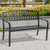 50 Inch Patio Garden Bench Loveseats for Outdoor - Color: Black D681-OP70535