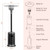 50000 BTU Stainless Steel Propane Patio Heater with Trip over Protection-Black - Color: Black D681-OP70859BK