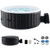 70/80 Inches Round SPA Pool Hottub with 110/130 Air Jets Electric Heater Pump-L - Color: Black - Si D681-NP11784US-BK