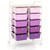 10-Drawer Rolling Storage Cart-Purple - Color: Purple D681-JV11073PU
