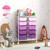 10-Drawer Rolling Storage Cart-Purple - Color: Purple D681-JV11073PU
