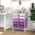 10-Drawer Rolling Storage Cart-Purple - Color: Purple D681-JV11073PU