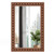 24 x 36 Inches Rustic Wall Mirror with Solid Wood Frame for Living Room  Bedroom-Brown - Color: Bro D681-JV11657BN