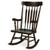 Rocking Chair with Solid Wooden Frame for Garden and Patio-Brown - Color: Brown D681-HW64492CA