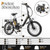 Folding Electric Bicycle for Adults with 20-Inch Fat Tires Snow E-Bike - Color: Black - Size: 20 in D681-SP38245US