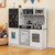 Toddler Pretend Play Kitchen for Boys and Girls 3-6 Years Old-White - Color: White D681-TP10126WH