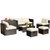8 Pieces Patio Space-Saving Rattan Furniture Set with Storage Box and Waterproof Cover-White - Colo D681-HW68592WH+